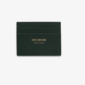 New never used Aime Leon Dore Black Leather Cardholder Wallet